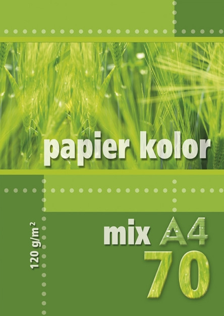 Papier ksero A4 120g 70ark. mix kolorów